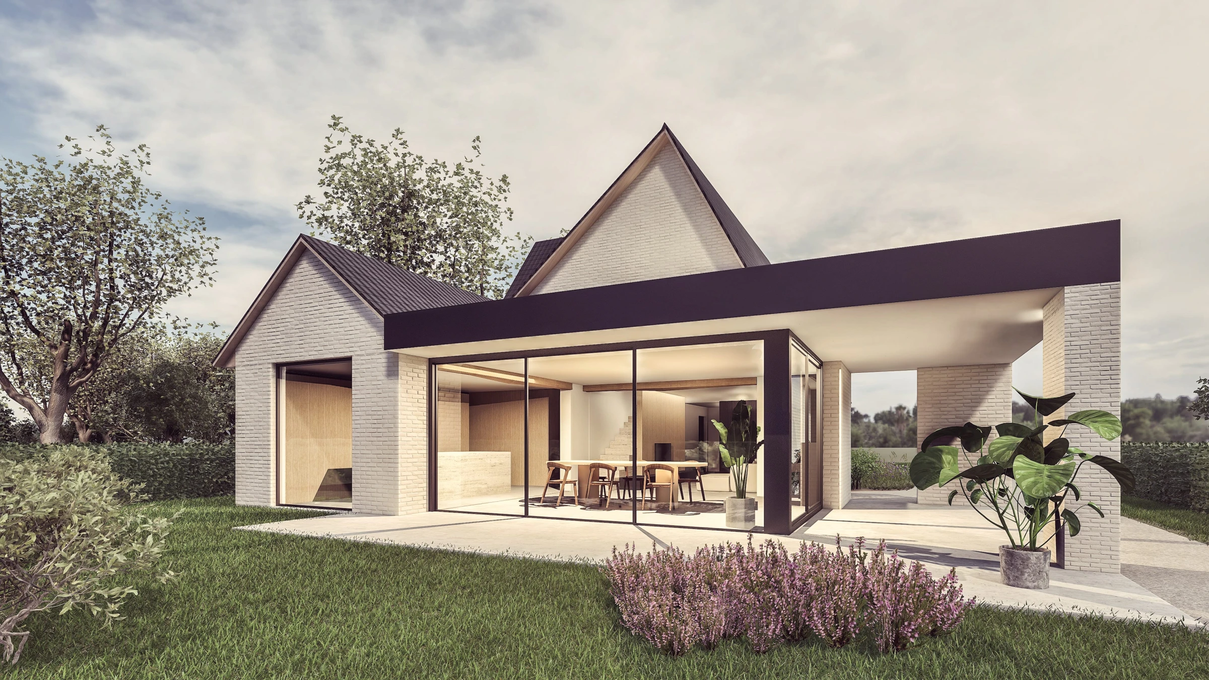 Renovatie, landelijke modern, kalei, gevelbekledign, Opitter, Architect B.Bosmans, Opitter, Bree, Limburg