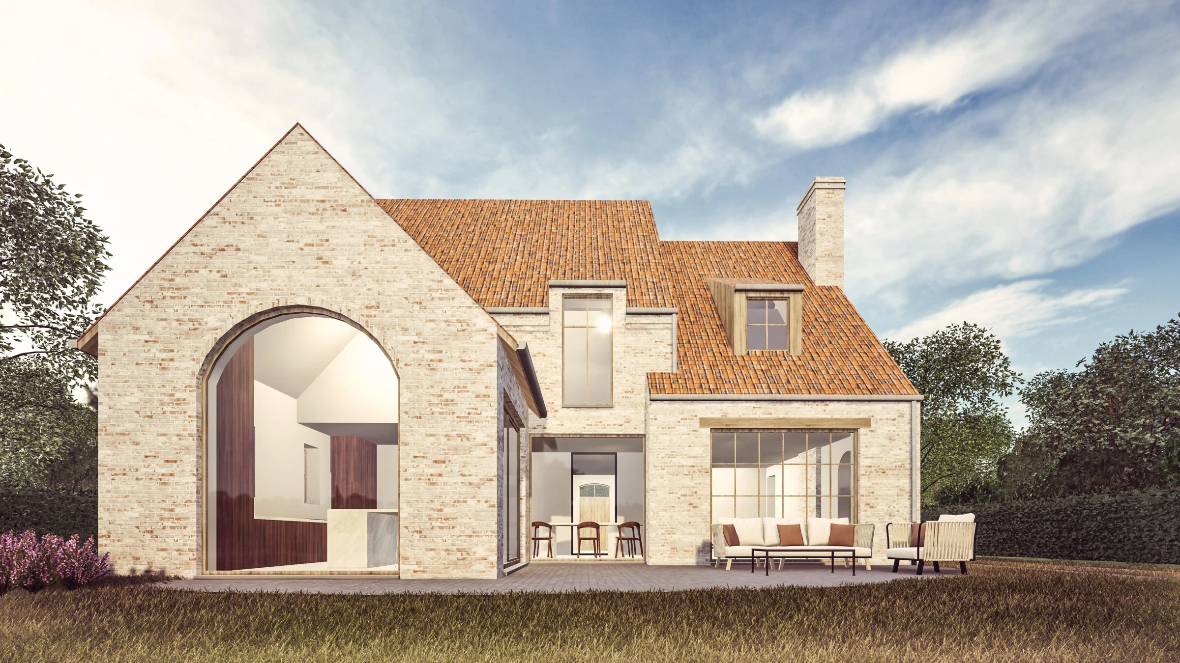 Architect Limburg, architect Kinrooi, landelijke architectuur, Brecht Bosmans, pastorijstijl, landelijk wonen, landelijke stijl