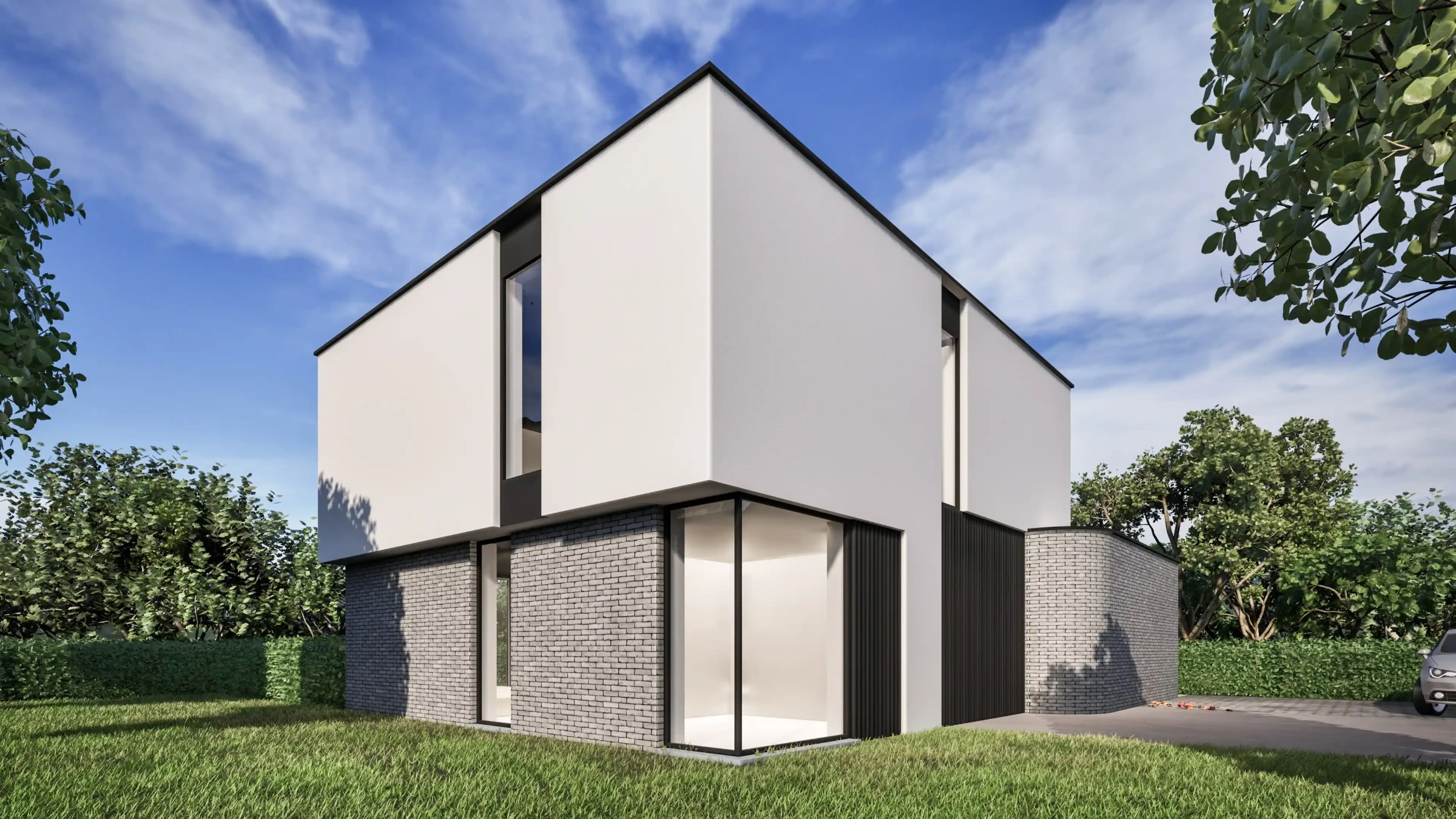Moderne architectuur, architect Genk, moderne woning, architect B.Bosmans