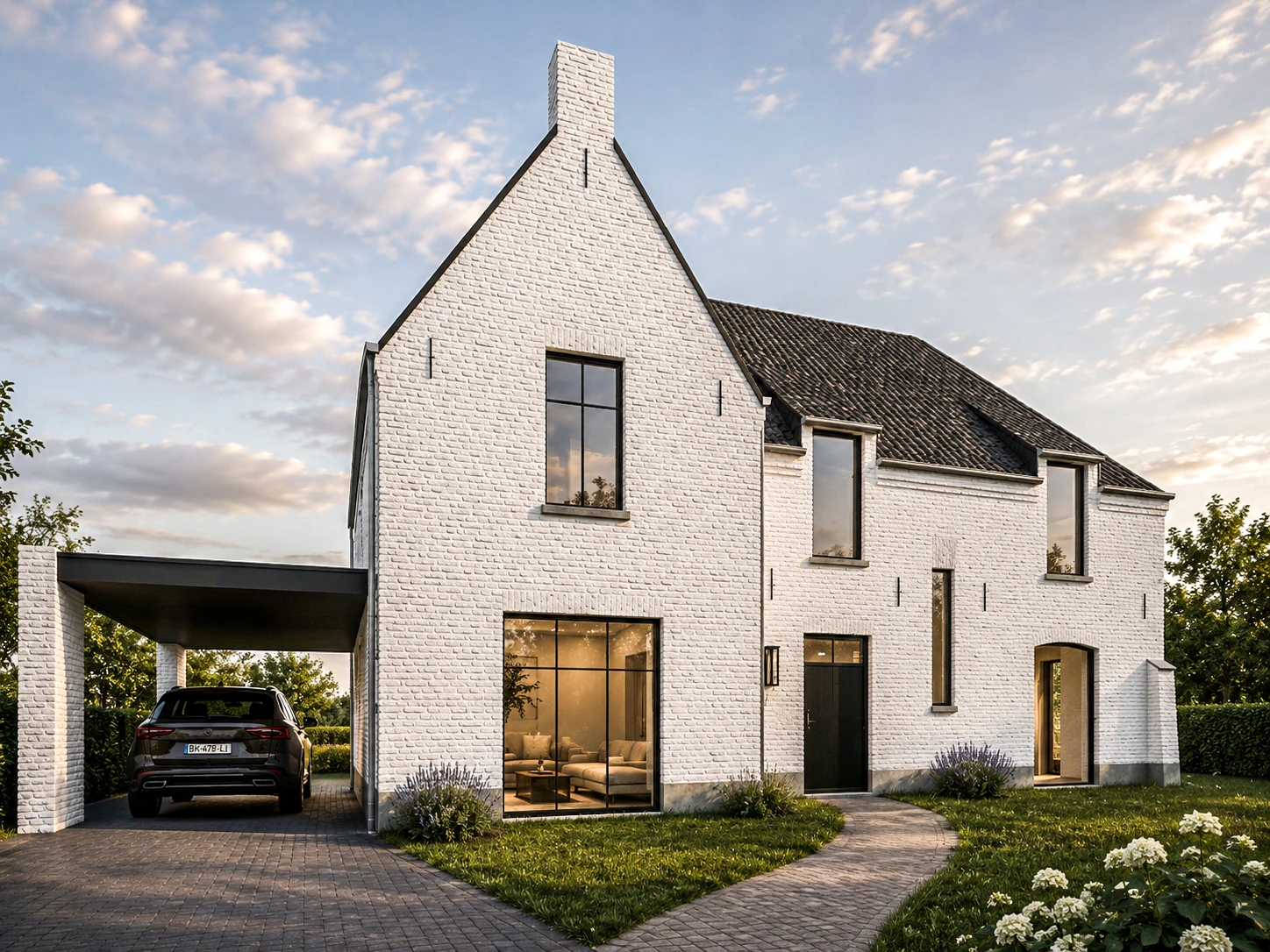 landelijkmodern, manoir architectuur, kalei, architect Hasselt, architectuur, landelijke architectuur, architect Limburg, manoir stijl, manoir architect