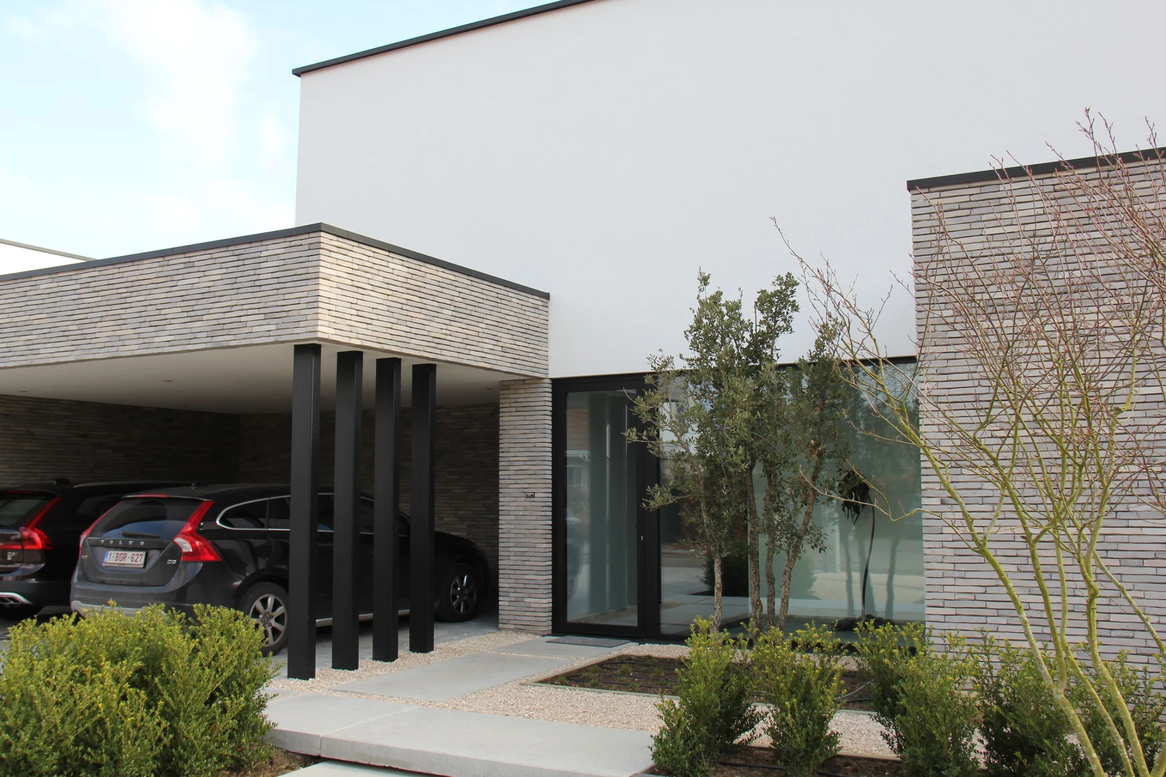 Woning PS - detail van de voorgevel