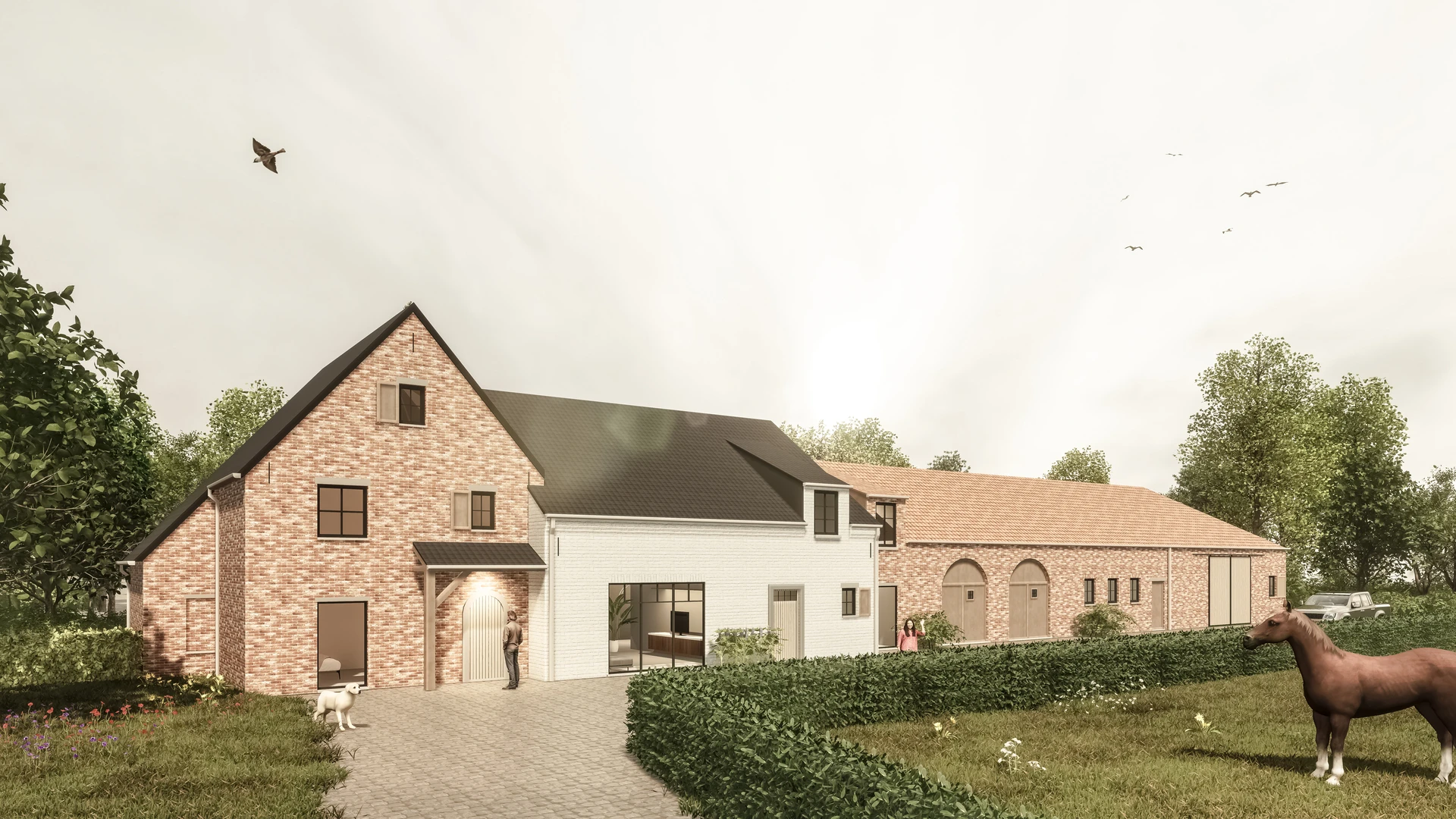 Hoeve JJ voorgevel na verbouwing